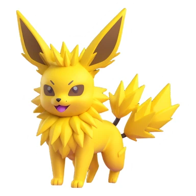 Jolteon the electric Pokémon waving sticker