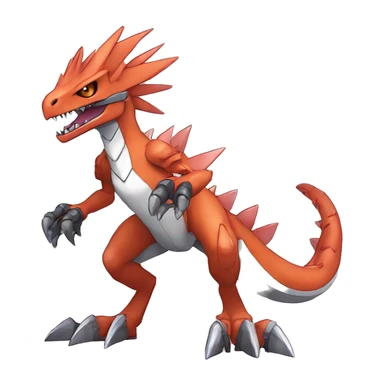  Cool Edgy Digimon-Fakemon-Guilmon-Velociraptor-Dragon-Mecha full body sticker