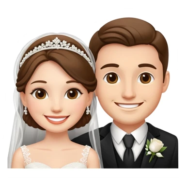 Beautiful Bride and groom couple  sticker