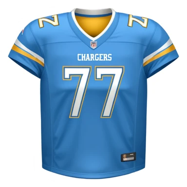 Los Angeles Chargers uniform  sticker