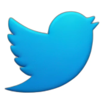 twitter logo sticker