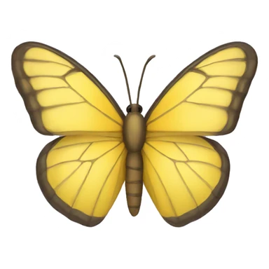 Yellow butterfly sticker
