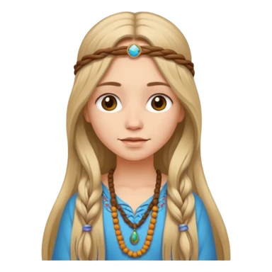 girl Hippie  sticker