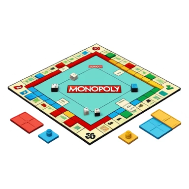 isometric monopoly sticker