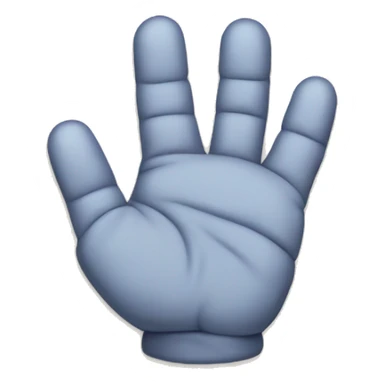 think hand from wednesday tv show, has stitches where the fingers have been sewn together sticker