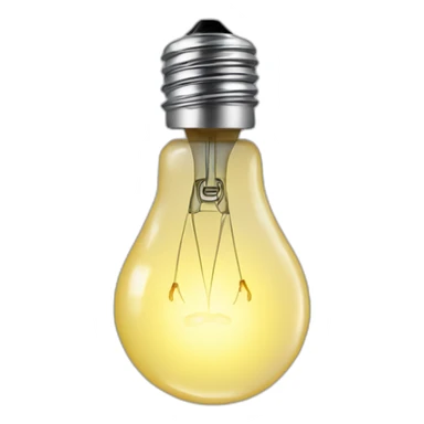 a lightbulb sticker