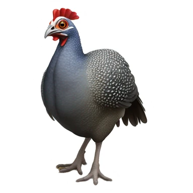 guinea fowl atack sticker