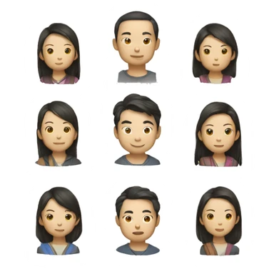 梁启超：笔挺、圆脸、悠然、明眸、秃顶、微笑、绅士 sticker