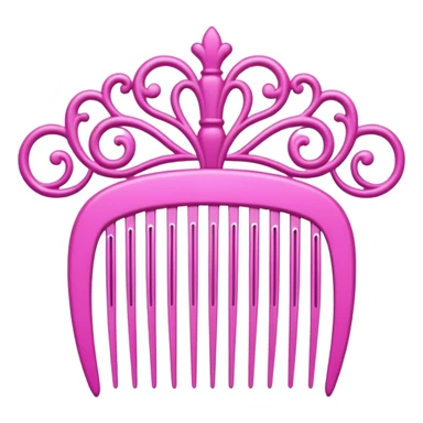 pink royal comb sticker