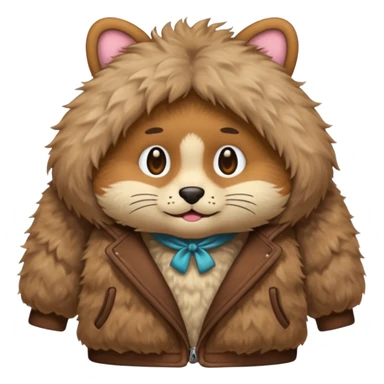 furry clothes sticker