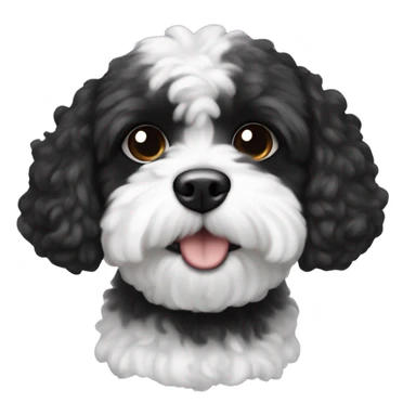 Black and white shipoo sticker