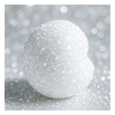 white sparkly object sticker