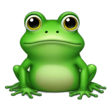 Sad frog sticker