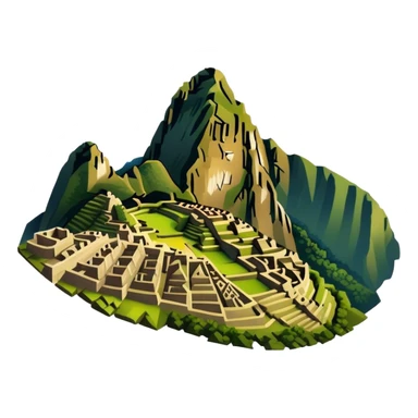 machu pichu, no frame sticker