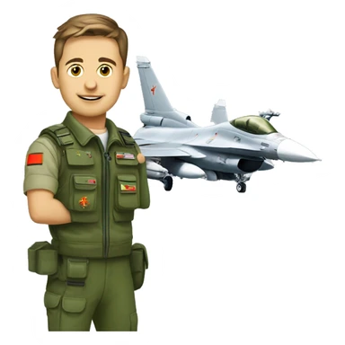 Zelenskiy with small F-16 sticker