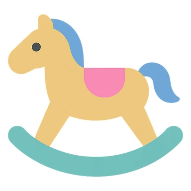 rocking horse sticker