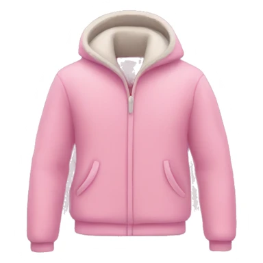 Pink fleece jacket  sticker
