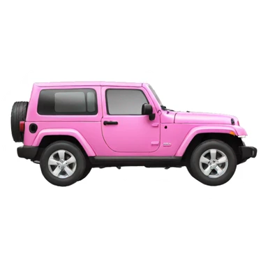 Pink modern jeep sticker