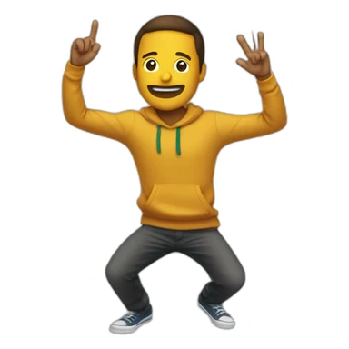 Quelqu’un qui fait un dab sticker