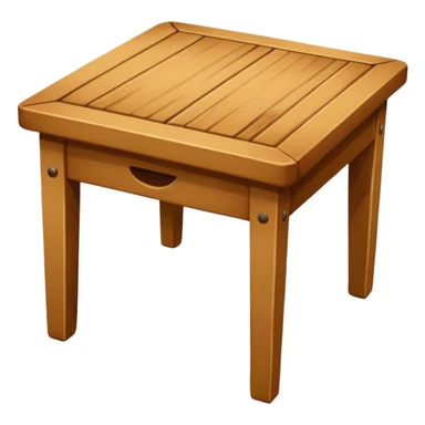 mesa de madera mesa de comedor, con cuatro patas hecha de madera sticker