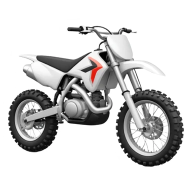 white dirt bike sticker