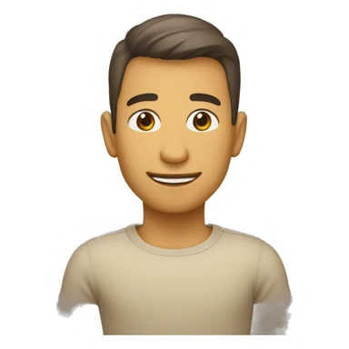 coração bege sticker