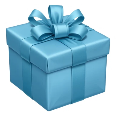 light blue Christmas gift sticker