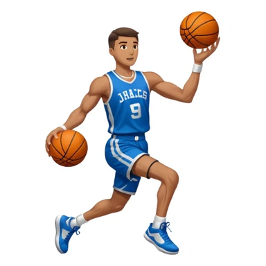 Basketball dunk sticker