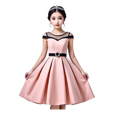 Балерина в розовом платье с кружкой капучино вместо головы sticker