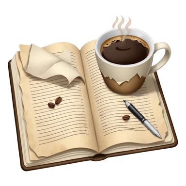 Director Script – bound pages with notes sticker