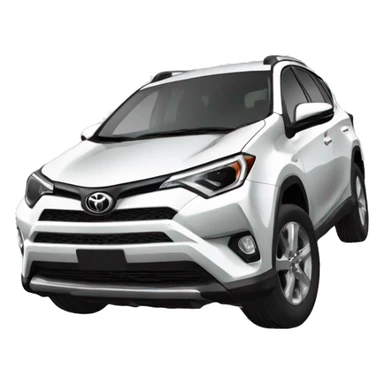 toyota RAV4 2020 white  sticker