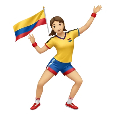 Colombia flag dancing sticker