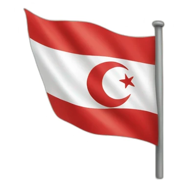 Turc avec son drapeau  sticker