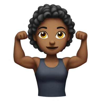 girl with biceps sticker