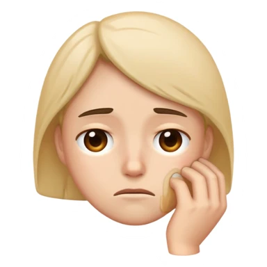 Person tired working sticker