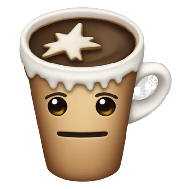 Christmas coffeee sticker