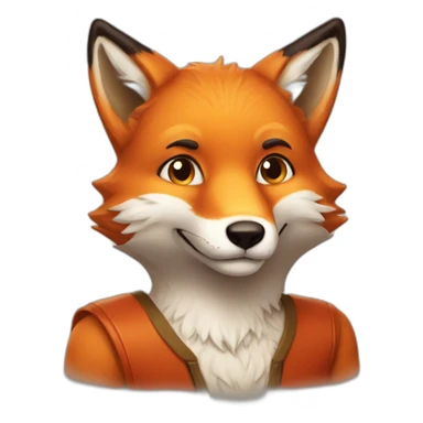 Handsome fox sticker