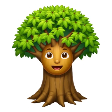 apibara chewing a tree sticker