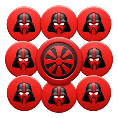 i want a red sith empire . roblox clan based imagine were the logo is a red cirlce with differet desings in it sticker