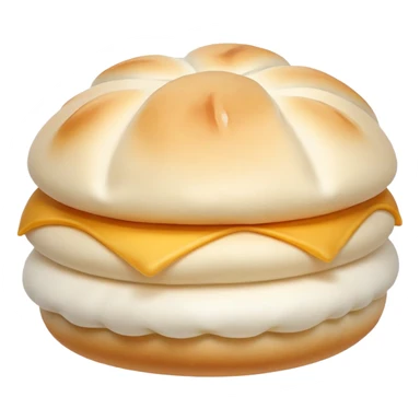 Soft colored baozi steamed bun street snack sticker