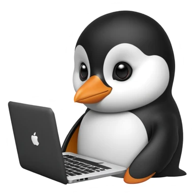 yeah thats nice now convert it into pengeuin with his laptop
 sticker