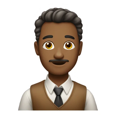 коричневый пудель  sticker