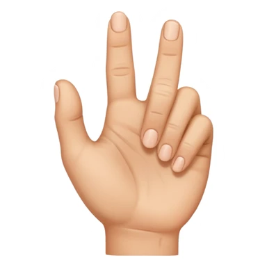 One hand, thumb facing downward sticker