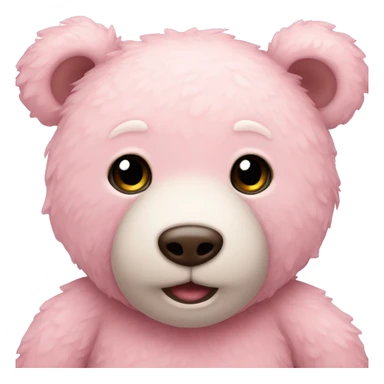 pastel pink teddy bear sticker