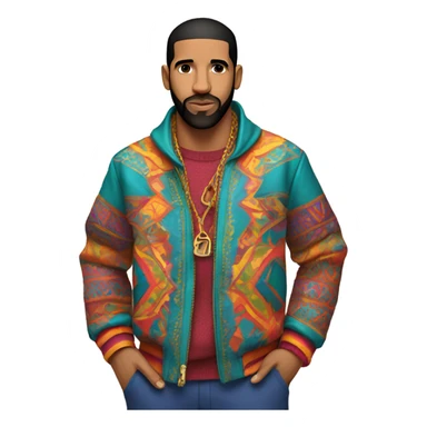 Drake with color sticker