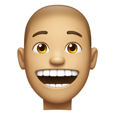 Chipped tooth person smiling sticker