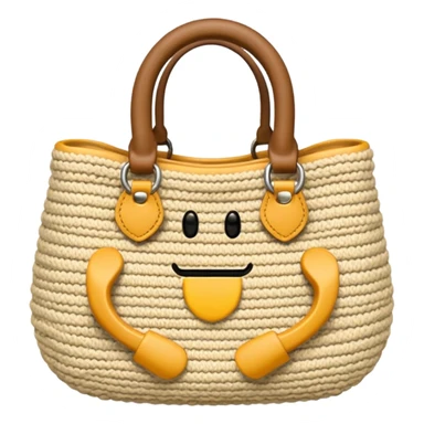 knitted bag sticker