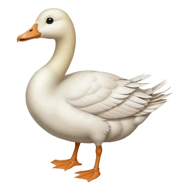 goose with a head, that looks like human female feet  sticker