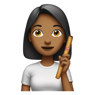 Girl with a blunt sticker