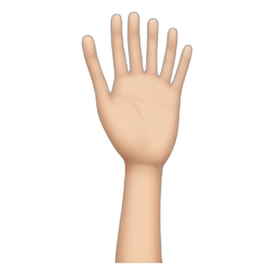 GIRLS HAND ON HEAD WITH SAD FACE sticker